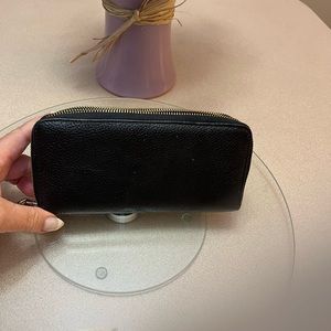 Neiman Marcus Wallet Black Leather